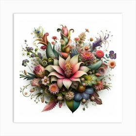 Flowers Bouquet Art Print