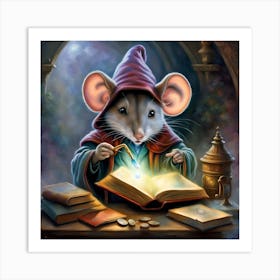 Wizard Mouse Art Print