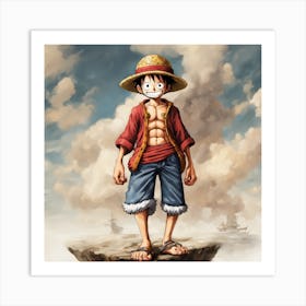 One Piece Wallpaper Art Print