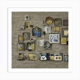 Wall Of Pictures Art Print