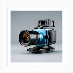 Blue Camera Art Print