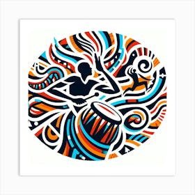 African Drums Art Print