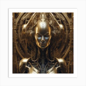 Futuristic Woman 25 Art Print