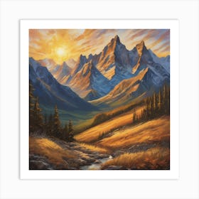 A Golden Sunshine Art Print 9 Art Print