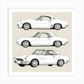 Classic Cars 1 Art Print