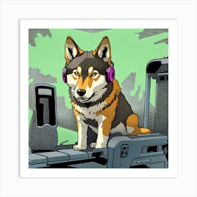 Husky Art Print