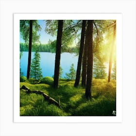 Swedish Forest Art Print