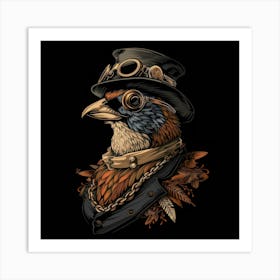 Steampunk Bird 8 Art Print