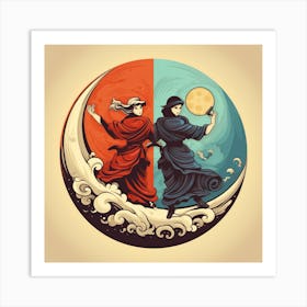 Yin Yang Symbol 41 Art Print