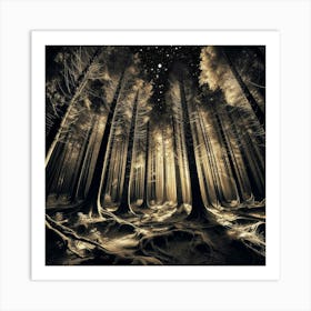 Dark Forest 25 Art Print