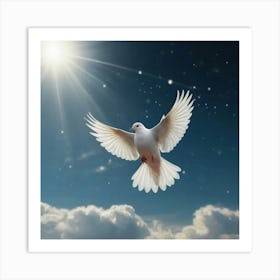 Dove In The Sky Art Print