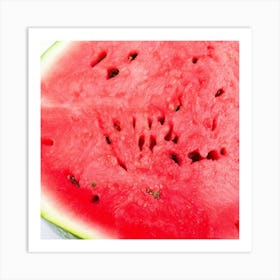 Watermelon On White Background Art Print