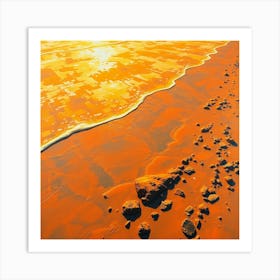 Sunset On The Beach 12 Art Print