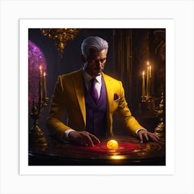 Man In A Yellow Suit Art Print