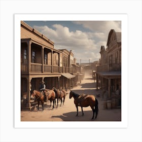 Old West Town 43 Art Print