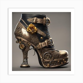 Steampunk Shoes Art Print