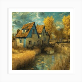 House By The Water 1 Art Print