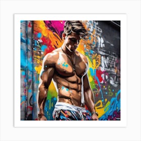 Graffiti Man 10 Art Print