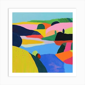 Colourful Abstract The Broads England 2 Art Print