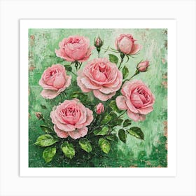 Pink Roses Art Print