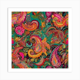 Paisley Pattern 1 Art Print