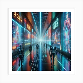 Futuristic City 22 Art Print