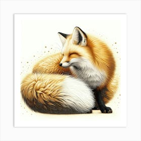 Golden Fox 2 Art Print