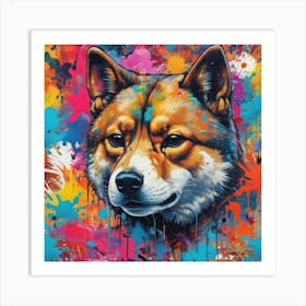 Shiba Inu 57 Art Print