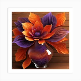 Flowers In A Vase 4 Art Print