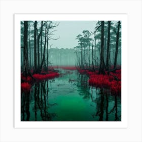 Red Swamp Art Print