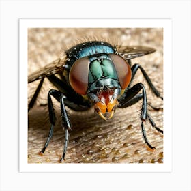 Flies Insects Pest Wings Buzzing Annoying Swarming Houseflies Mosquitoes Fruitflies Maggot (23) Art Print