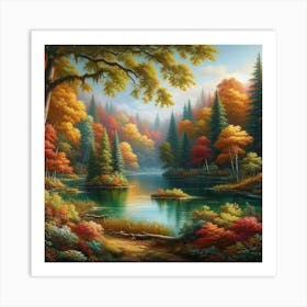 Autumn Forest 20 Art Print