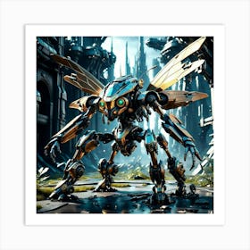 Insect cyborg Art Print