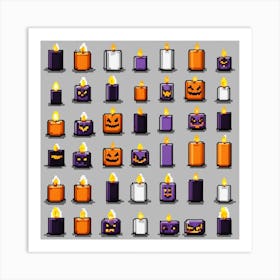 Halloween Candles 1 Art Print