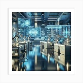 Futuristic Laboratory 1 Poster