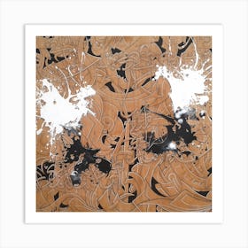 abstract caligraphy Art Print