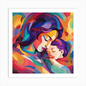 Mother And Child 32 Art Print