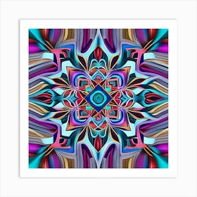 Psychedelic Mandala 14 Art Print