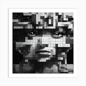 Pixel Art Art Print