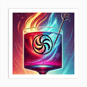 Elemental Convergence Cocktail Art Print