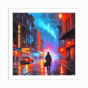 Night In New Orleans Art Print