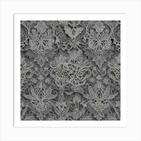 Lace Wallpaper 4 Art Print