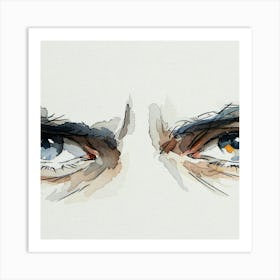 Eyes Of A Man Art Print