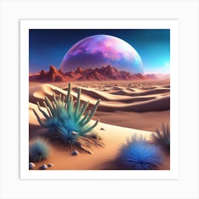 Desert Landscape 17 Art Print