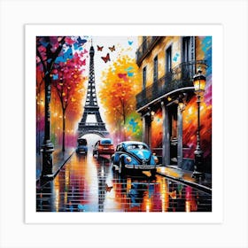 Paris At Night Art Print