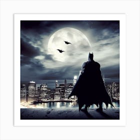 Batman At Night Art Print