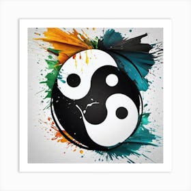 Yin Yang Symbol 2 Art Print