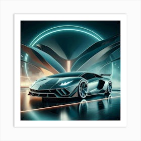 Futuristic Lamborghini 4 Poster