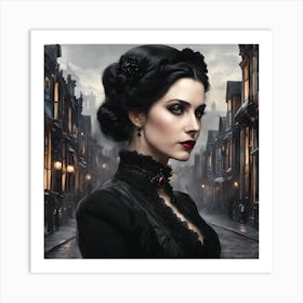 Gothic Glamour of the Victorian Age Art Print