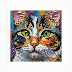 Cat Painting 4 Art Print